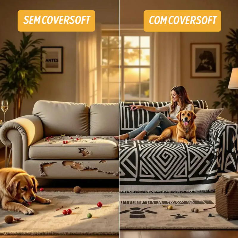 [COMPRE 1, LEVE 3] Cover Soft™ - Capa de Sofá + BRINDE 2 Capas de Almofada