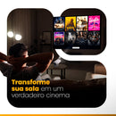 CineFlix™ - Projetor Portátil 4K + Tela 200 Polegadas (Brinde)
