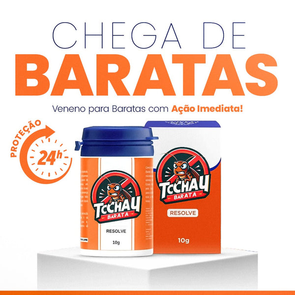 Tchchau Barata™ – Veneno Para Barata com Ação Imediata e Proteção 24h