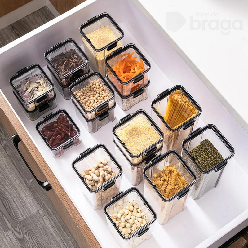 EcoLock® - Kit Potes Herméticos de Vidro + (Brindes Exclusivos)