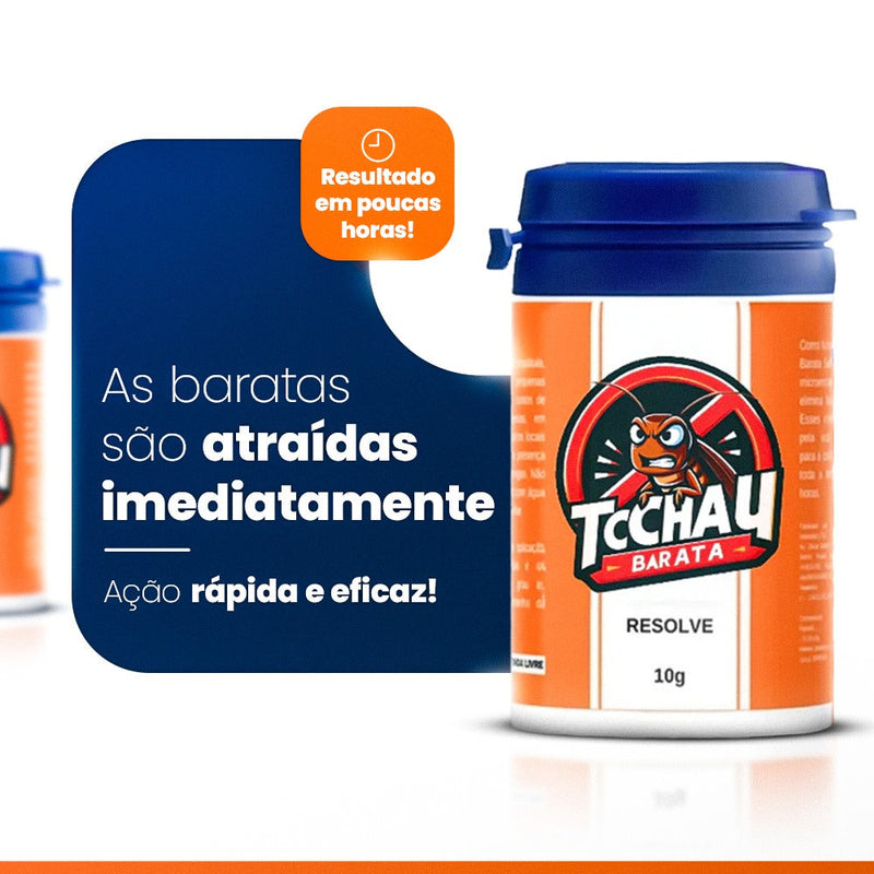 Tchchau Barata™ – Veneno Para Barata com Ação Imediata e Proteção 24h